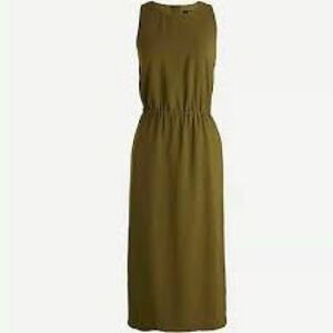 J. Crew button back midi dress